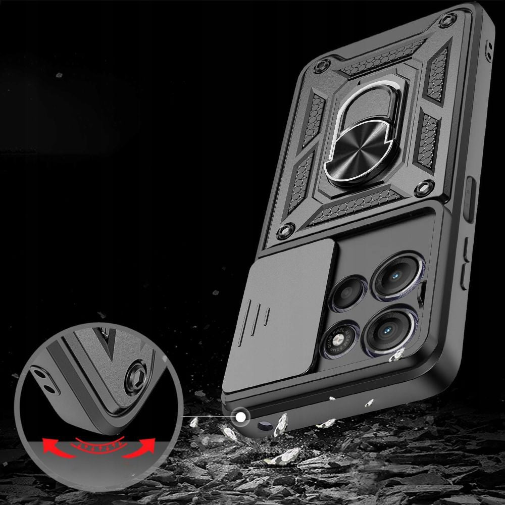 Tech-Protect CamShield Pro dėklas, skirtas Motorola Moto G15 – juodas -- Motorola Moto G15