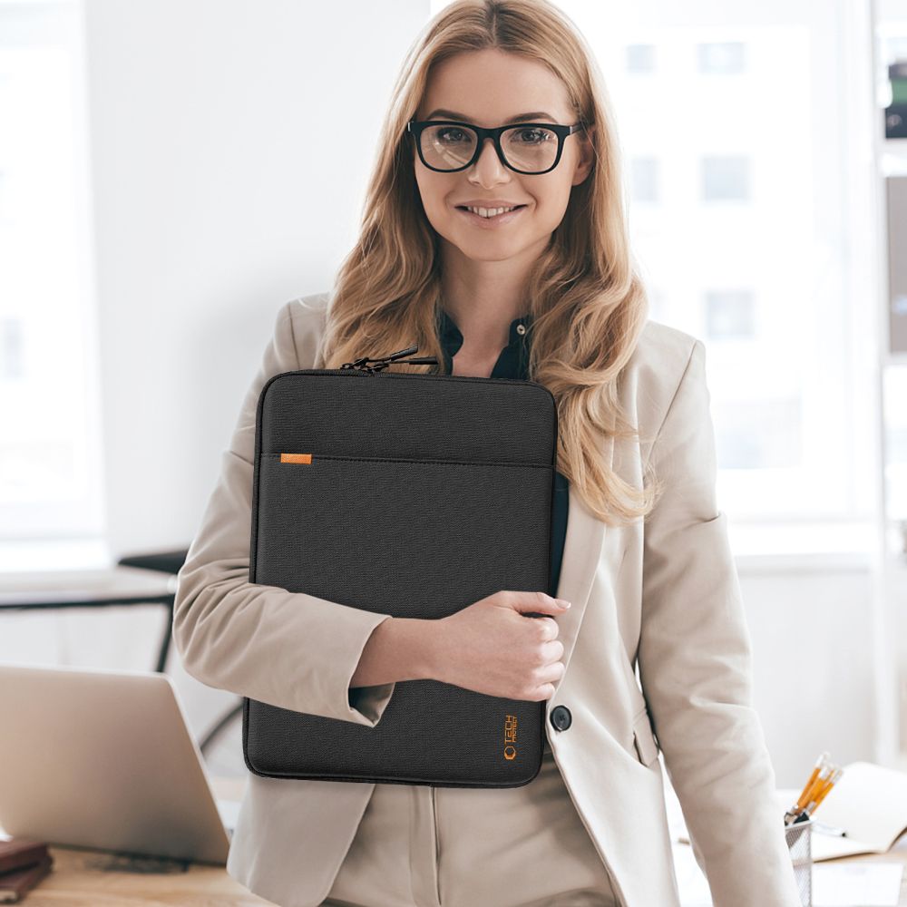 Tech-Protect Defender nešiojamojo kompiuterio ir planšetės krepšys 11-13" - Juodas -- Laptop Bags