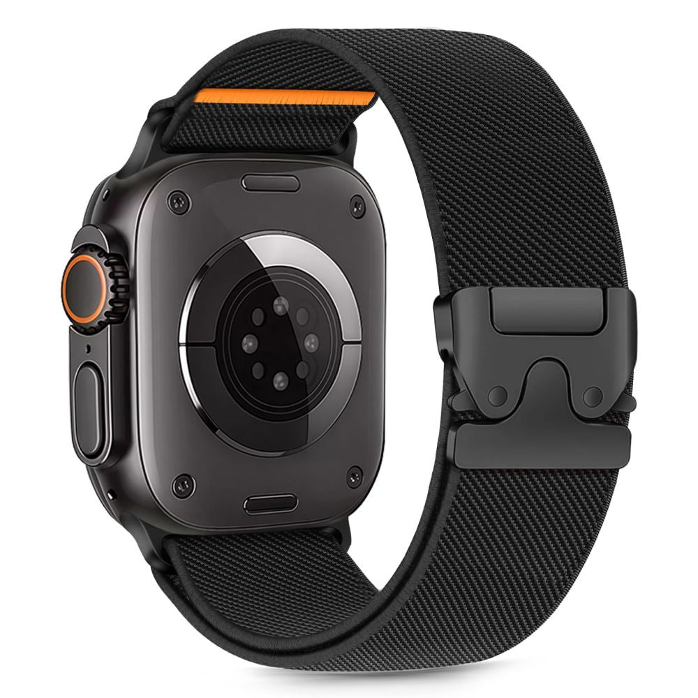 Tech-Protect nailoninis užsegimas, skirtas Apple Watch 44 / 45 / 46 / 49 mm - juodas -- Apple Watch 44