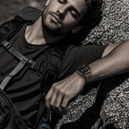 Tech-Protect nailoninis užsegimas, skirtas Apple Watch 44 / 45 / 46 / 49 mm - juodas -- Apple Watch 44