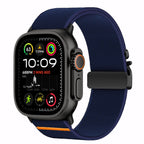 Tech-Protect nailoninis užsegimas, skirtas Apple Watch 44 / 45 / 46 / 49 mm – tamsiai mėlynas -- Apple Watch 44