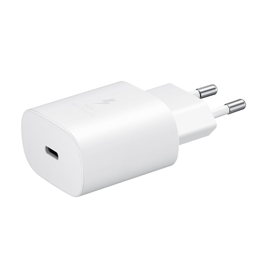 Samsung 25W EP-TA800EWE USB-C sieninis įkroviklis (Replacement Pack) - baltas