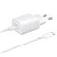 Samsung 25W EP-TA800EWE USB-C sieninis įkroviklis su Samsung EP-DA705BWE USB-C / USB-C laidu (replacement packaging) - baltas