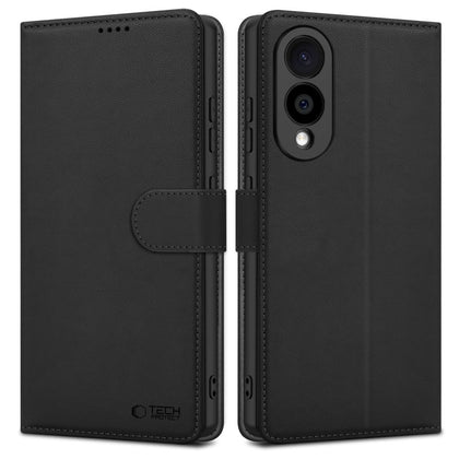 Tech-Protect Wallet dėklas Samsung Galaxy S25 Edge – juodas -- Samsung Galaxy S25 Edge