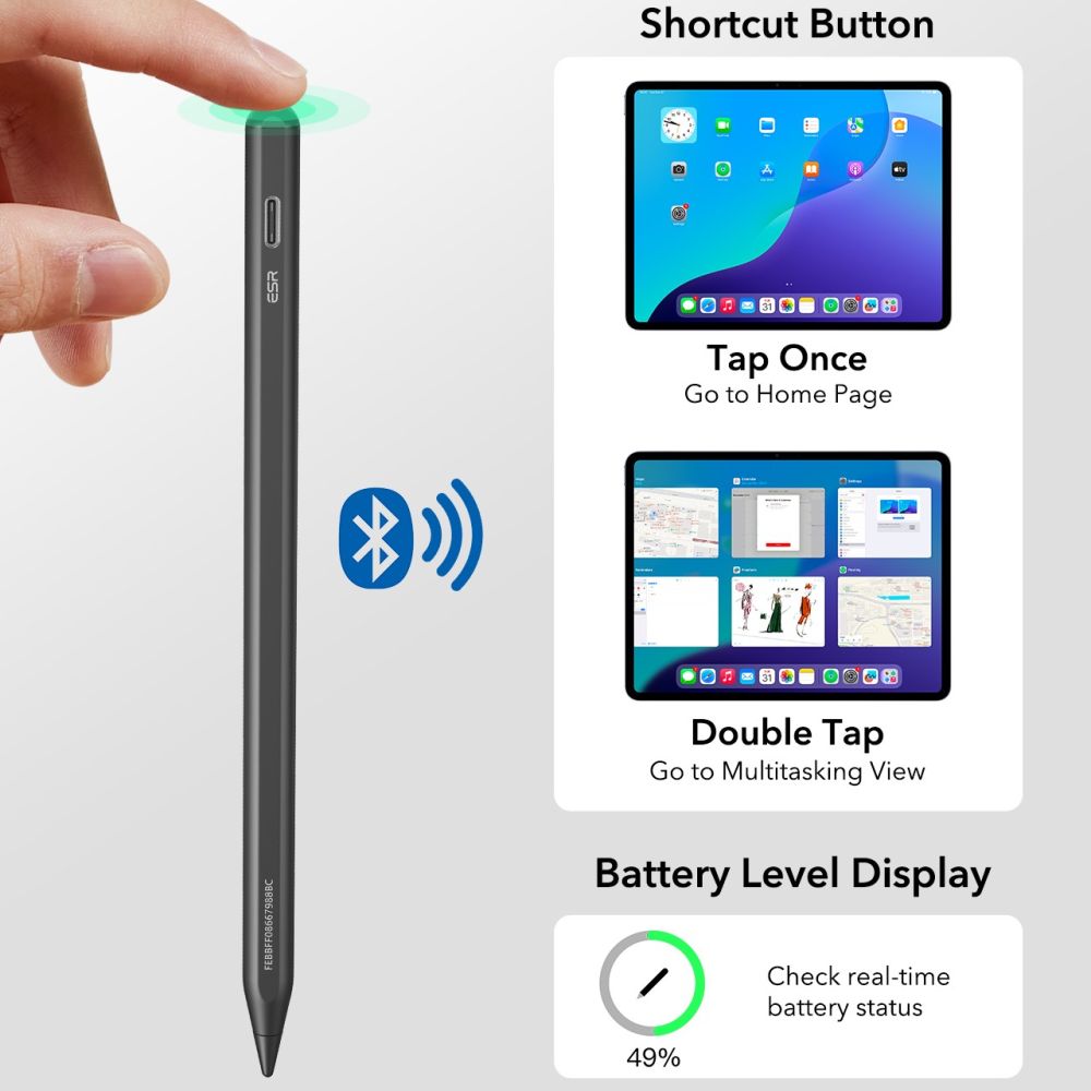 ESR Geo Digital Stylus - juodas -- Stylus Pens