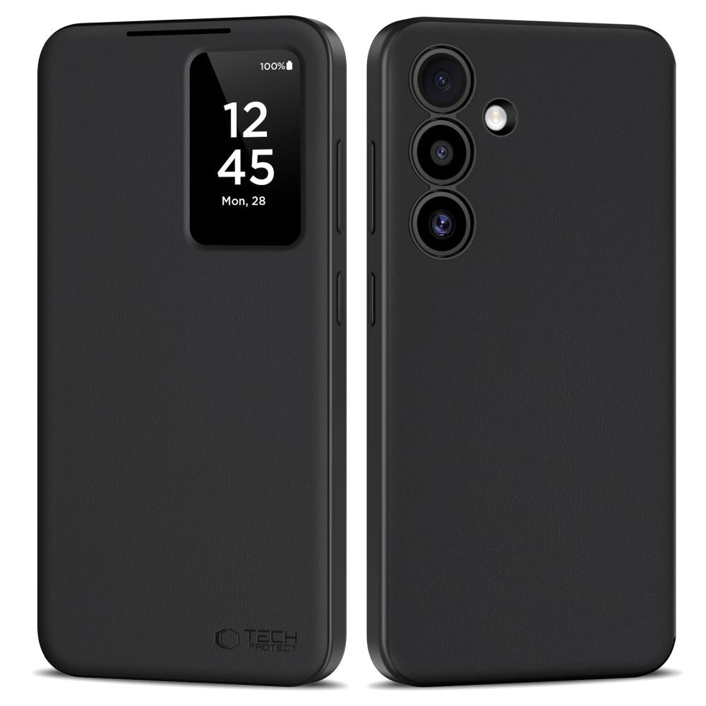Tech-Protect Smart Wallet dėklas Samsung Galaxy S25 – juodas -- Samsung Galaxy S25