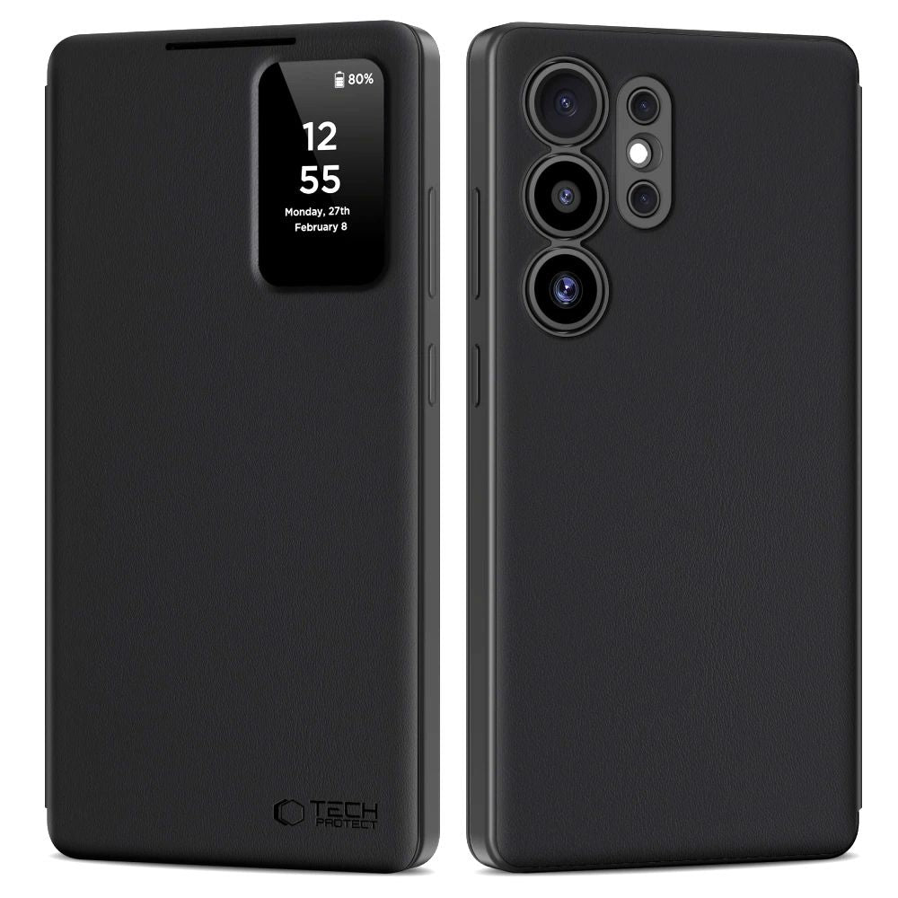 Tech-Protect Smart Wallet dėklas Samsung Galaxy S25 Ultra – juodas -- Samsung Galaxy S25 Ultra