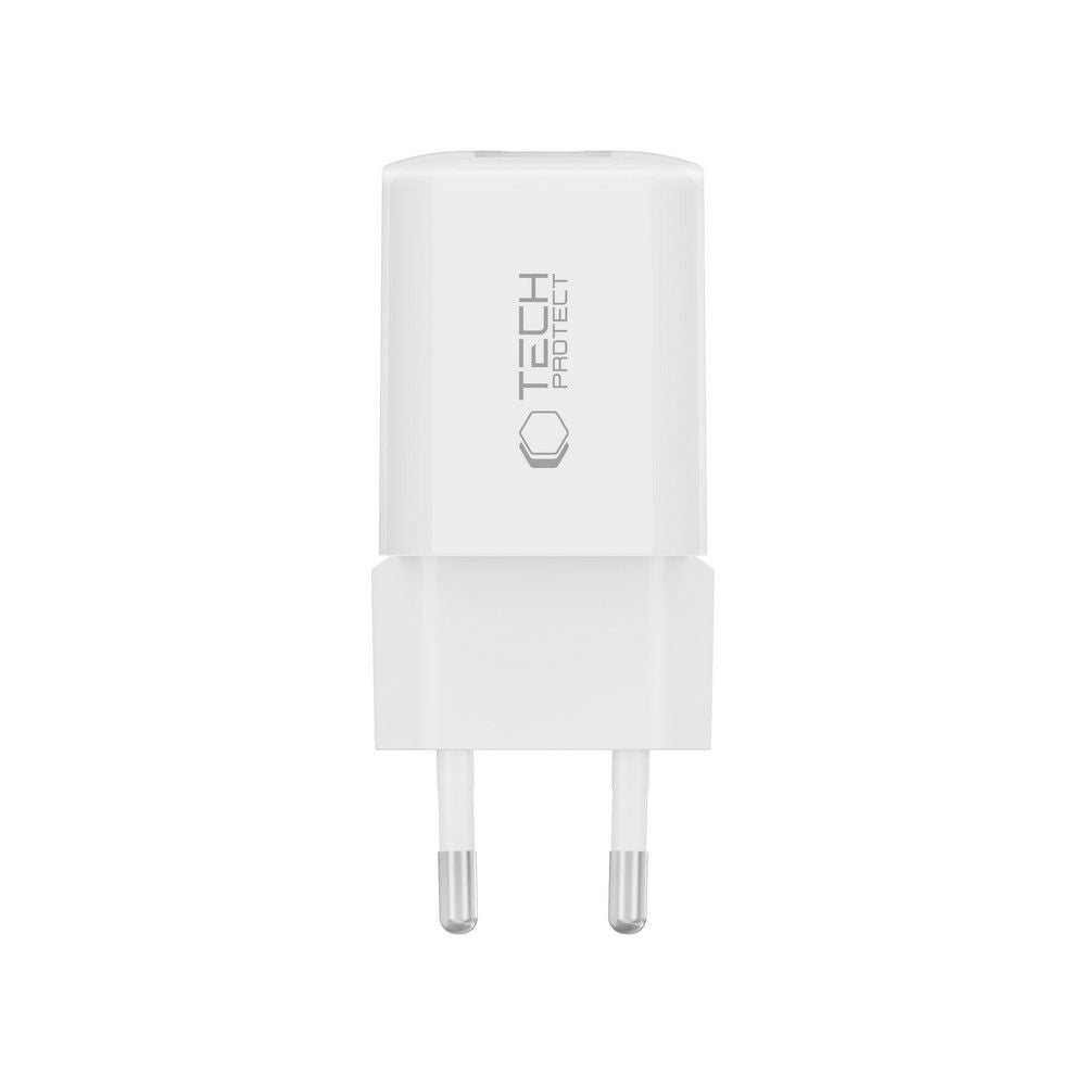 Tech-Protect NCM33W 2 jungčių PD33W/QC3.0 sieninis įkroviklis - baltas -- Cell phone chargers