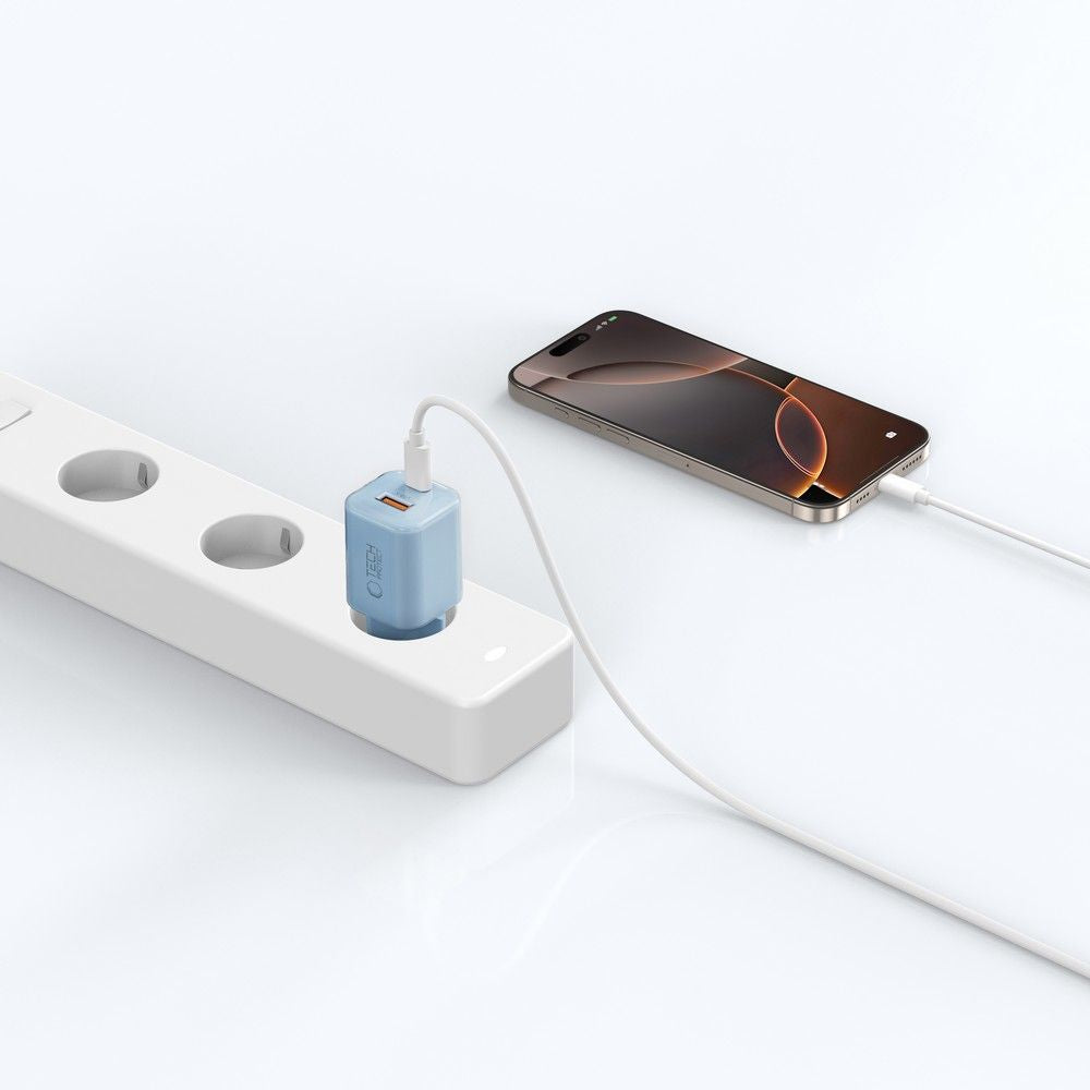 Tech-Protect NCM33W 2 jungčių PD33W/QC3.0 sieninis įkroviklis - mėlynas -- Cell phone chargers
