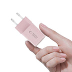 Tech-Protect NCM33W 2 jungčių PD33W/QC3.0 sieninis įkroviklis - rožinis -- Cell phone chargers