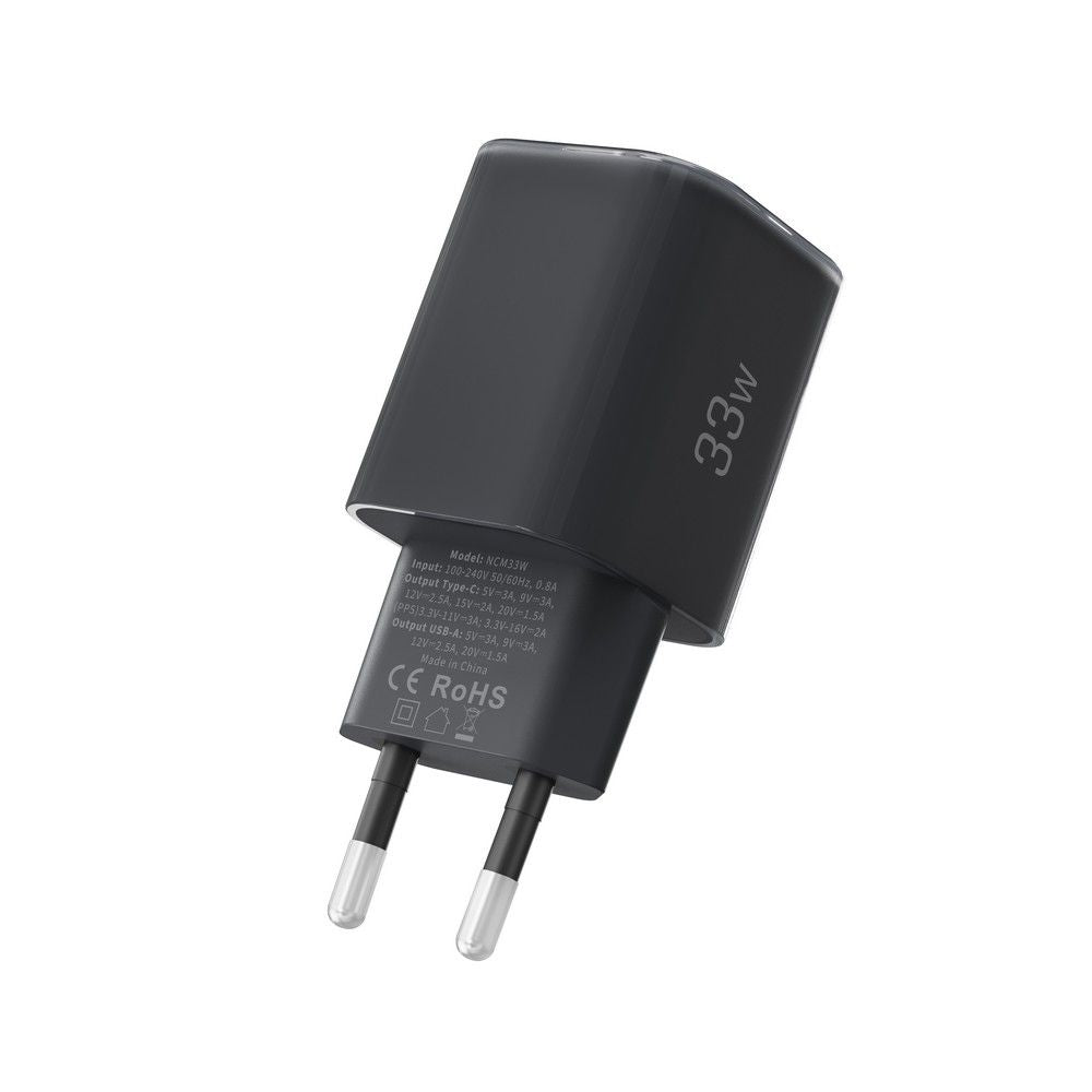 Tech-Protect NCM33W 2 jungčių PD33W/QC3.0 sieninis įkroviklis - juodas -- Cell phone chargers
