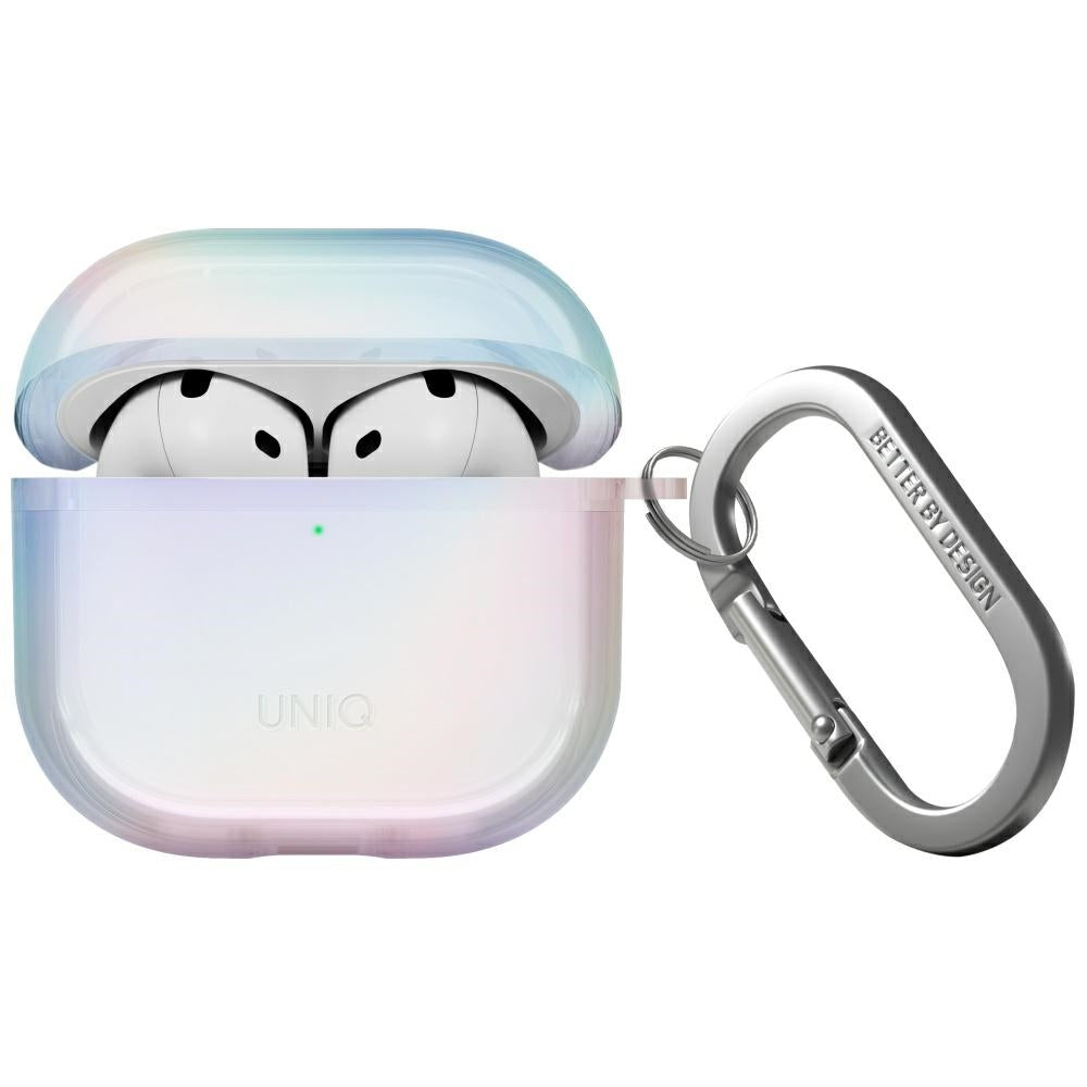 Uniq Iridescia dėklas AirPods 4 – Holo Quartz