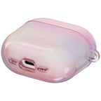Uniq Iridescia dėklas AirPods 4 su karabinu – rožinis
