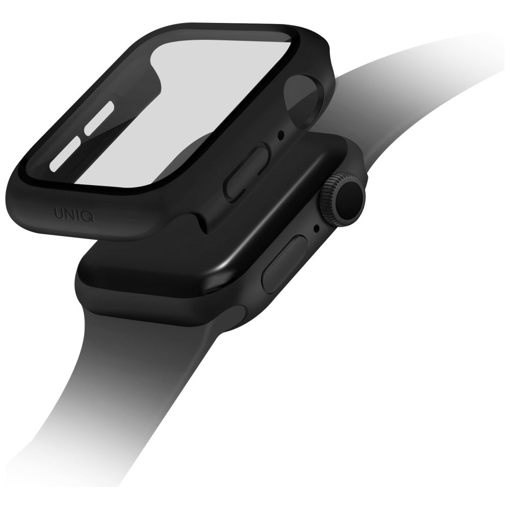 Uniq Nautic dėklas Apple Watch 46 mm – juodas -- Apple Watch 10 (46mm)