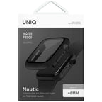 Uniq Nautic dėklas Apple Watch 46 mm – juodas -- Apple Watch 10 (46mm)