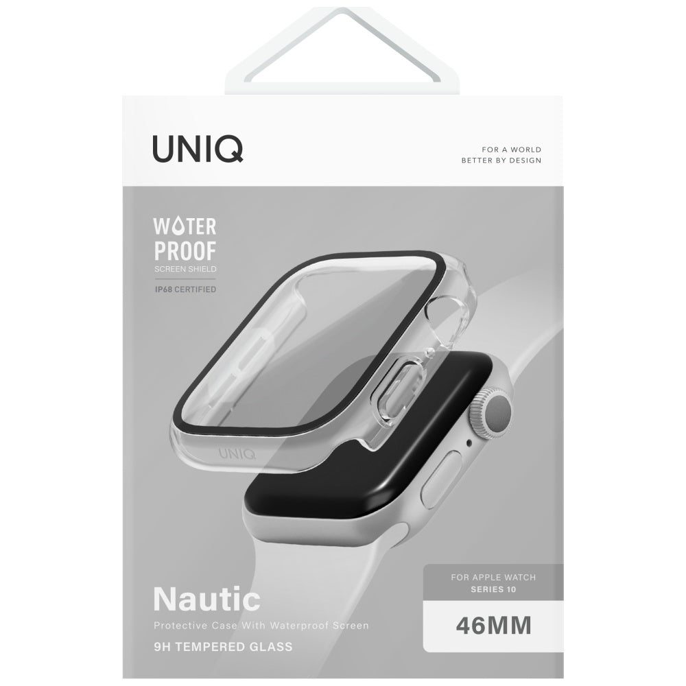 Uniq Nautic dėklas Apple Watch 46 mm – skaidrus -- Apple Watch 10 (46mm)