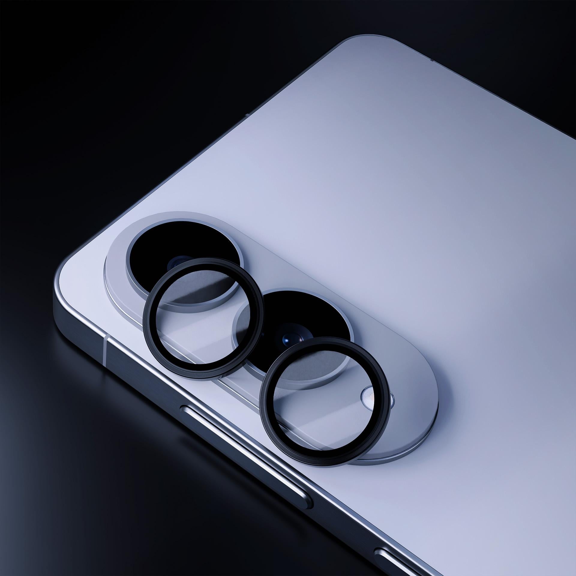 3mk Lens Protection Pro fotoaparato stiklas, skirtas Samsung Galaxy S25 Edge – juodas