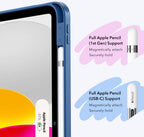 ESR Apverčiamas hibridinis dėklas, skirtas iPad 10.9" 2022 / iPad 11" 2024 - mėlynas