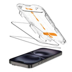 Tech-Protect Quick Set+ grūdintas stiklas iPhone 15/16 (2 vnt.) -- iPhone 15 / iPhone 16