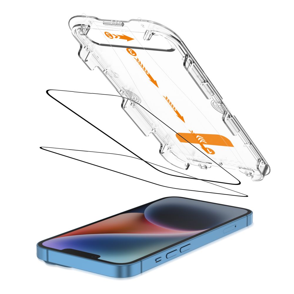 Tech-Protect Quick Set+ stiklas iPhone 13/14/16e (2 vnt.) -- Cell phone tempered glass
