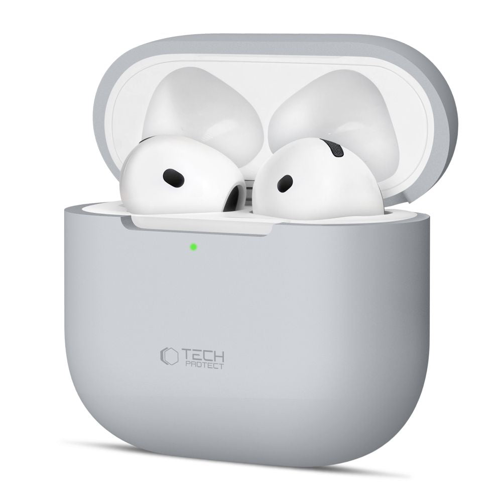 Tech-Protect silikoninis dėklas AirPods 4 – pilkas -- AirPods 4