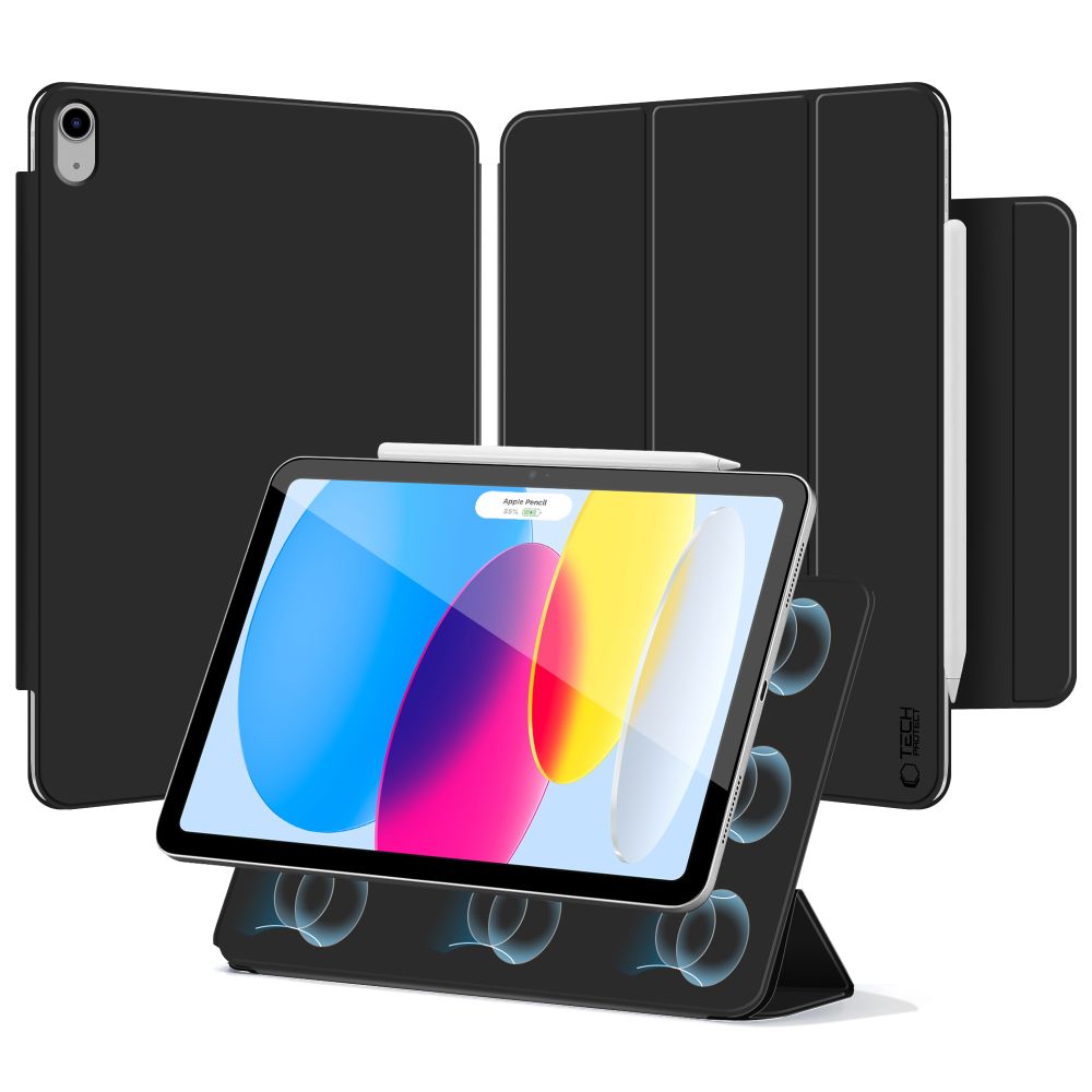Tech-Protect Smartcase Magnetic, skirtas iPad 10.9" 2022 / iPad 11" 2025 - juodas
