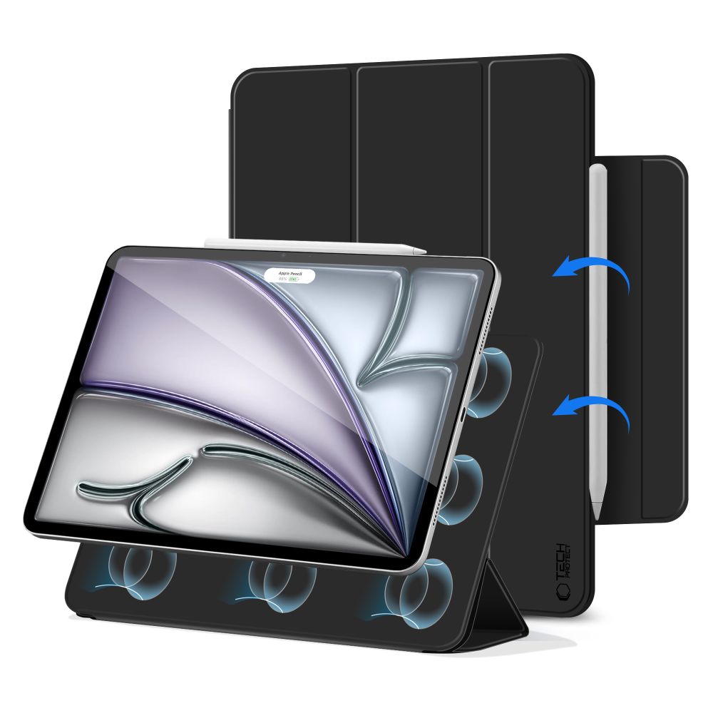 „Tech-Protect Smartcase“ magnetinis dėklas, skirtas iPad Air 13“ (2024/2025/2026) – juodas