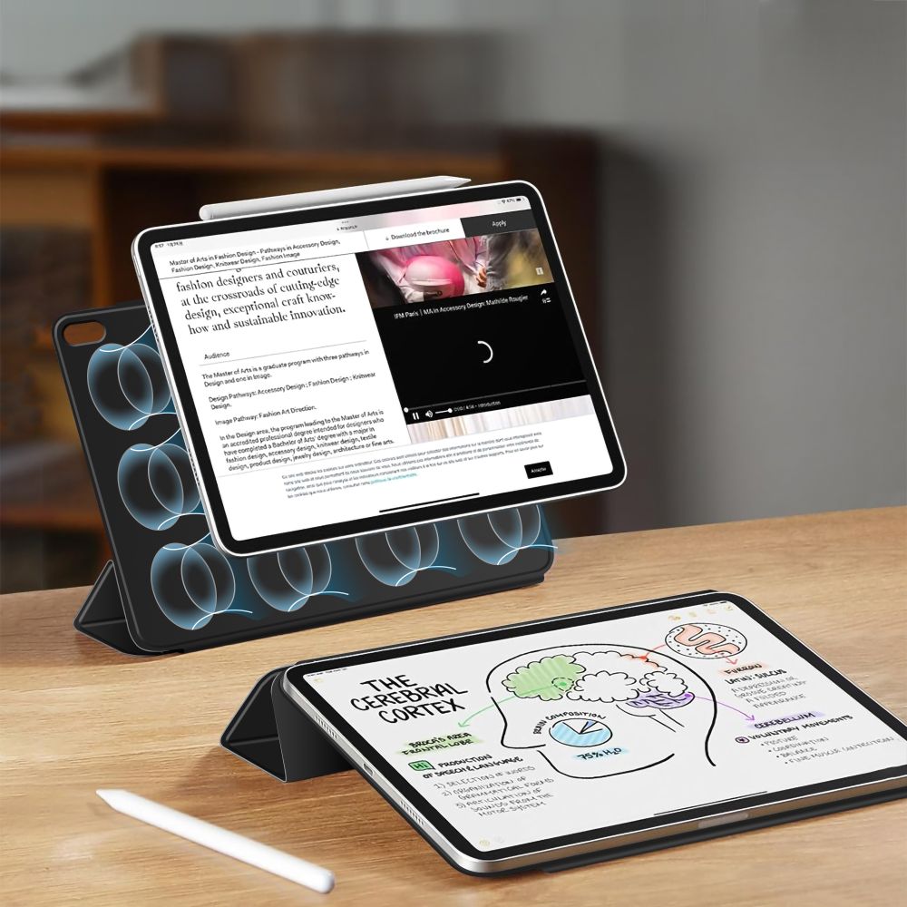„Tech-Protect Smartcase“ magnetinis dėklas, skirtas iPad Air 13“ (2024/2025/2026) – juodas