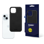 3mk Hardy Apple Silky Leather MagCase, skirtas Apple iPhone 15 Plus – juodas