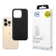 3mk Hardy Apple Silky Leather MagCase skirtas iPhone 13 Pro - Juodas -- iPhone 13 Pro
