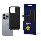 3mk Hardy Apple Silky Leather MagCase, skirtas Apple iPhone 16 Pro Max - juodas