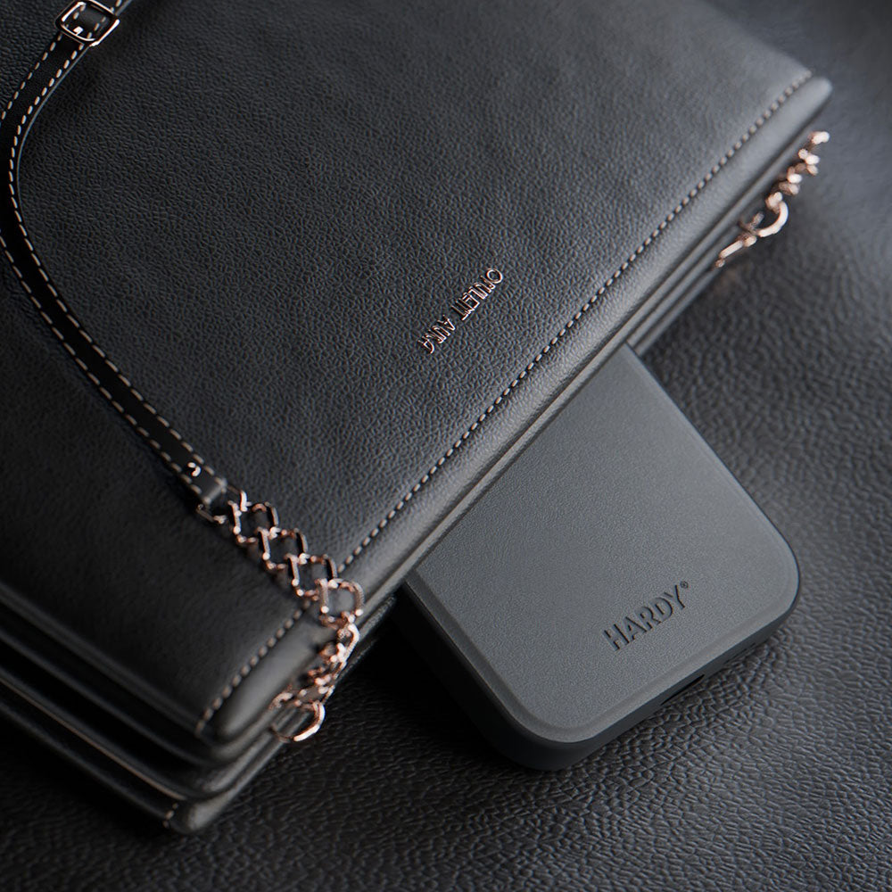 3mk Hardy Android Silky Leather MagCase, skirtas Samsung Galaxy S24+ – juodas