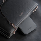 3mk Hardy Android Silky Leather MagCase, skirtas Samsung Galaxy S24+ – juodas