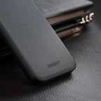 3mk Hardy Android Silky Leather MagCase, skirtas Samsung Galaxy S24+ – juodas