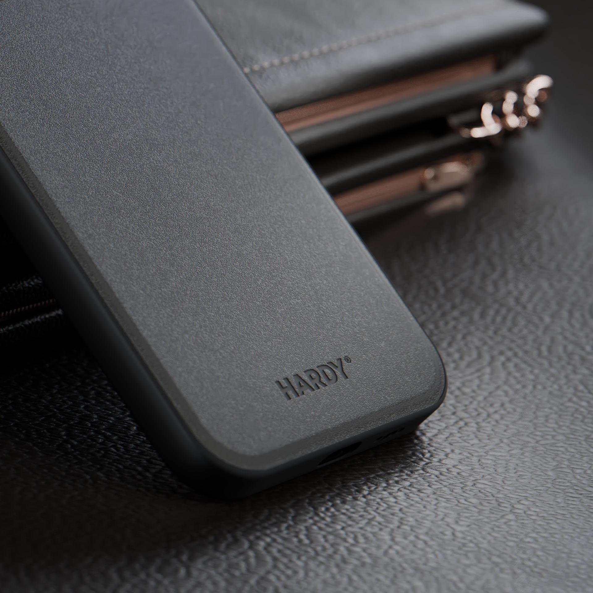 3mk Hardy Apple Silky Leather MagCase, skirtas Apple iPhone 16 - juodas