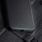 3mk Hardy Apple Silky Leather MagCase, skirtas Apple iPhone 16 - juodas