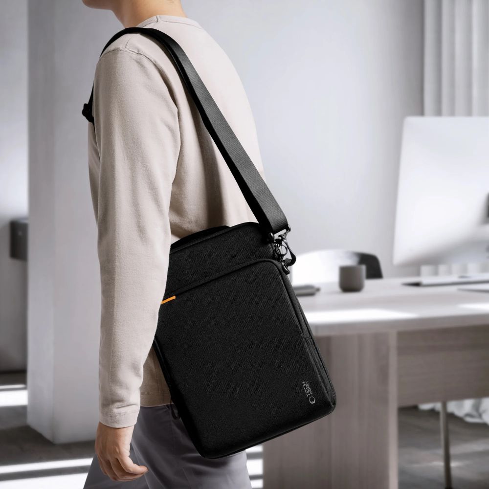 Tech-Protect Defender VR nešiojamojo kompiuterio krepšys 13-14 - Juodas -- Laptop Bags