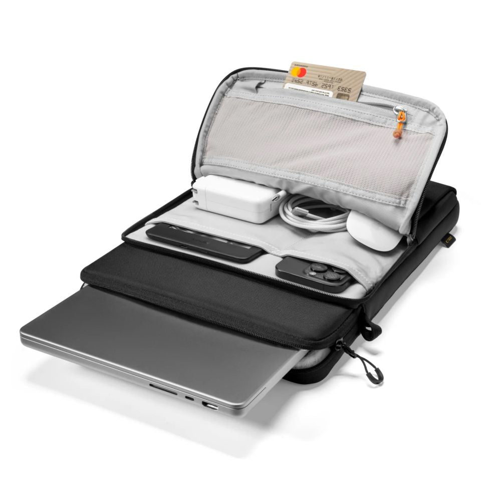 Tech-Protect Defender VR nešiojamojo kompiuterio krepšys 13-14 - Juodas -- Laptop Bags