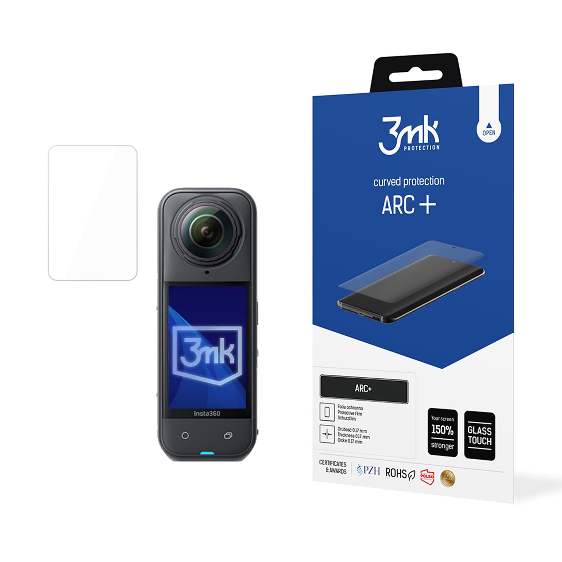 3mk ARC+ apsauginė folija skirta Insta360 X5 -- Cell phone tempered glass