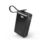 SBS išorinė baterija 20000 mAh 20W su integruotu USB-C laidu ir skaitmeniniu ekranu juoda