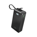 SBS išorinė baterija 10000 mAh 20W su integruotu USB-C laidu ir skaitmeniniu ekranu juoda