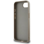 DKNY Mono Stripe & Metal Logo dėklas iPhone 16e – smėlinis