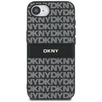 DKNY Mono Stripe dėklas iPhone 16e – juodas