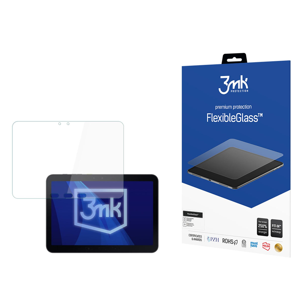Hibridinis stiklas 3mk FlexibleGlass, skirtas Samsung Galaxy Tab Active5 Pro -- Samsung Galaxy Tab Active5 Pro