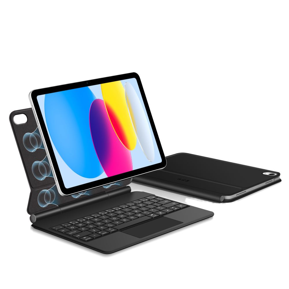 Tech-Protect Smartcase Magnetic su klaviatūra, skirta iPad 10.9" 2022 / iPad 11" 2025 - juoda
