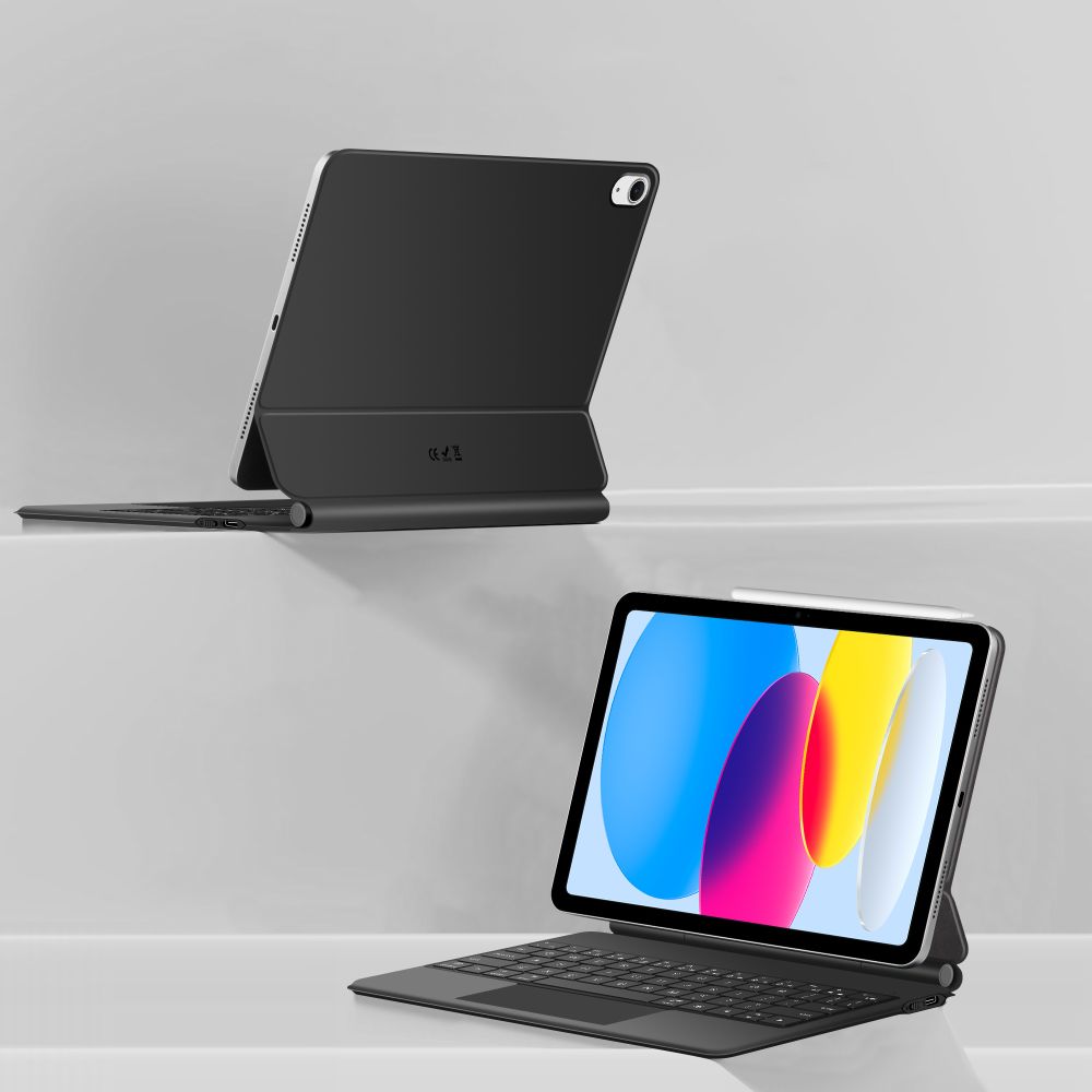 Tech-Protect Smartcase Magnetic su klaviatūra, skirta iPad 10.9" 2022 / iPad 11" 2025 - juoda