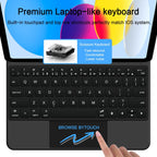 Tech-Protect Smartcase Magnetic su klaviatūra, skirta iPad 10.9" 2022 / iPad 11" 2025 - juoda