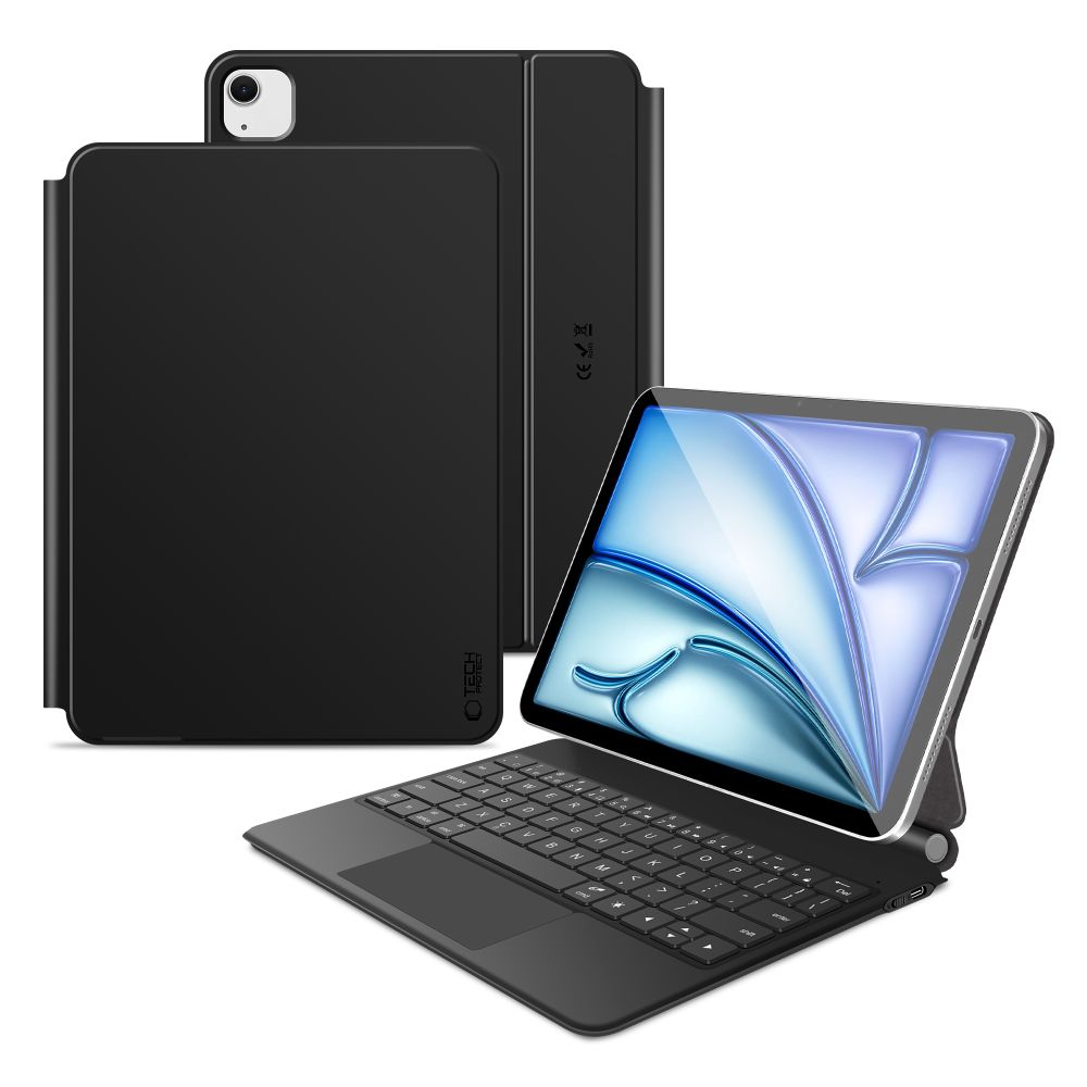 Tech-Protect Smartcase Magnetic su klaviatūra, skirta iPad Air 10.9" (2020/2022) / 11" (2024/2025/2026) - juoda