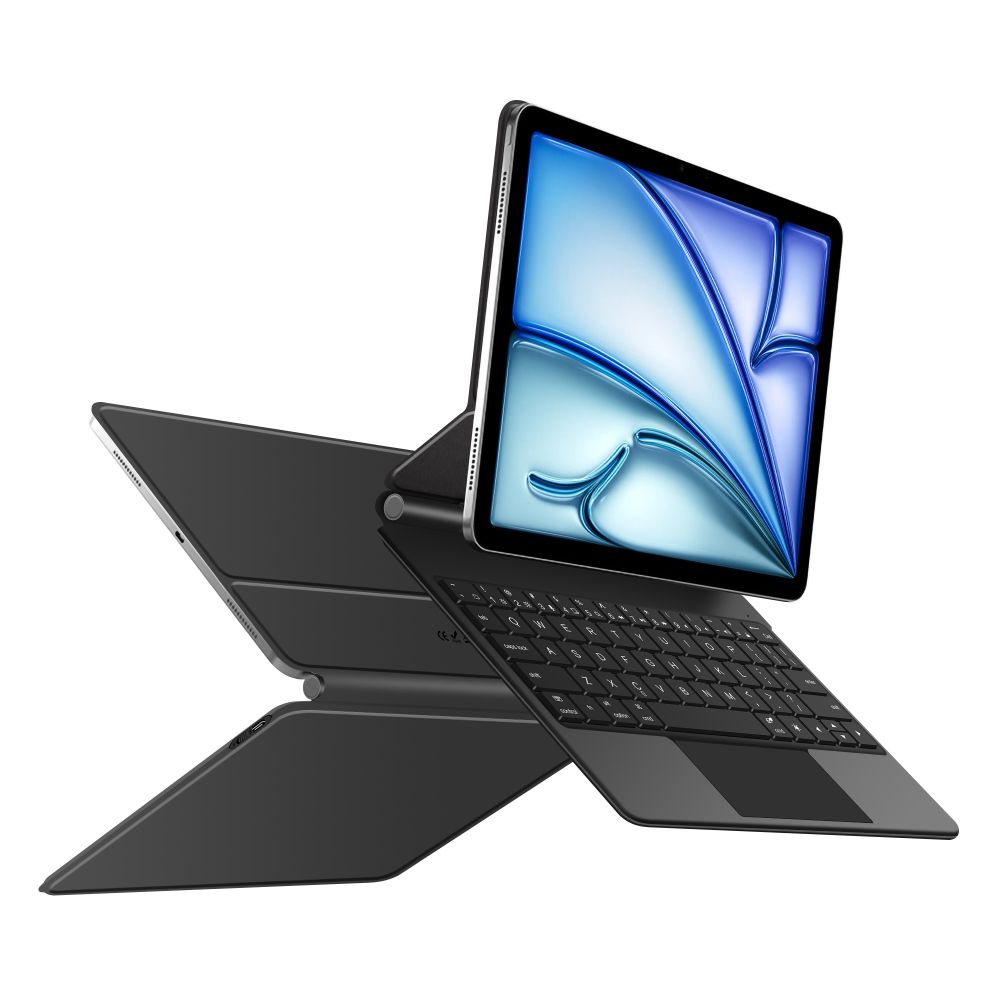 Tech-Protect Smartcase Magnetic su klaviatūra, skirta iPad Air 10.9" (2020/2022) / 11" (2024/2025/2026) - juoda