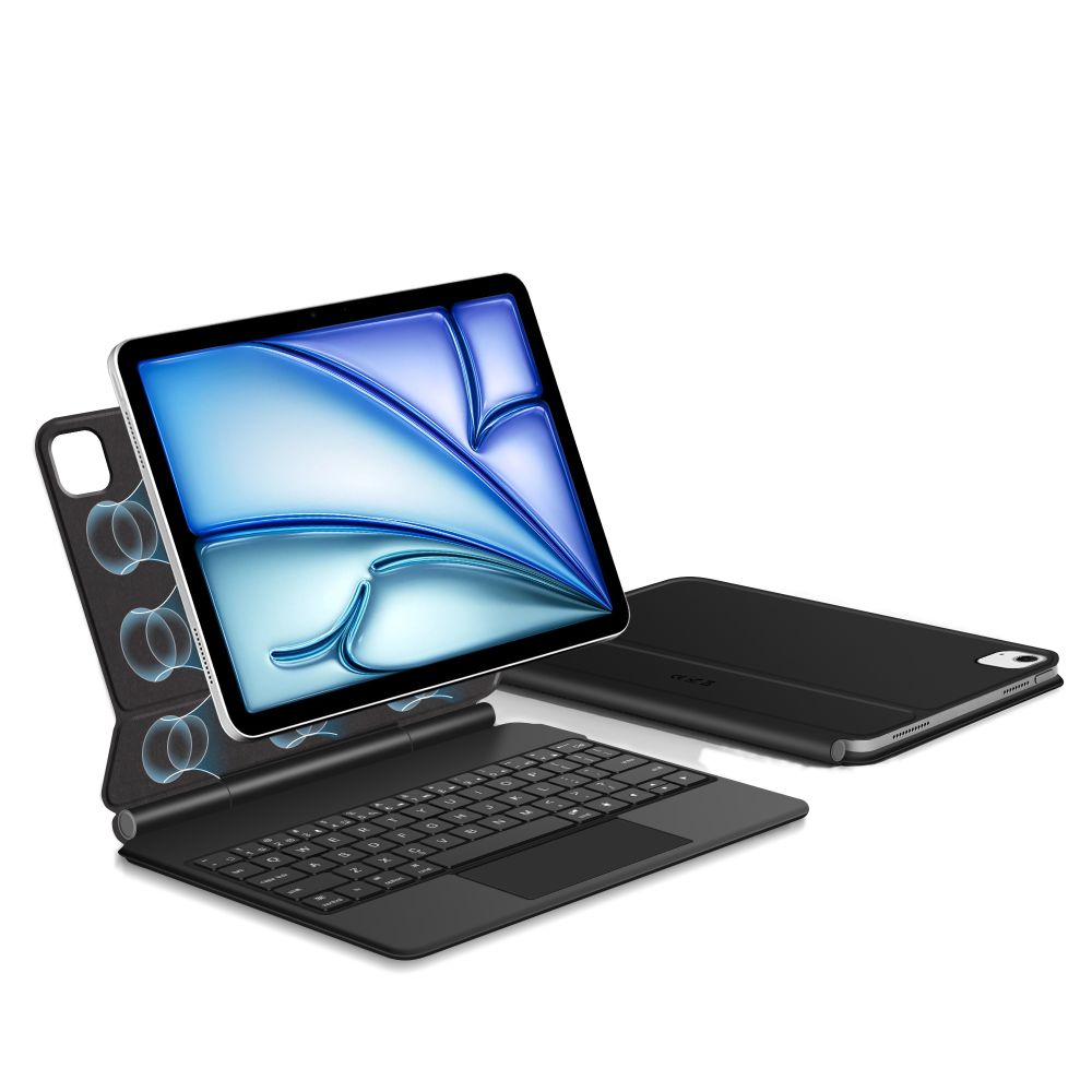 Tech-Protect Smartcase Magnetic su klaviatūra, skirta iPad Air 10.9" (2020/2022) / 11" (2024/2025/2026) - juoda